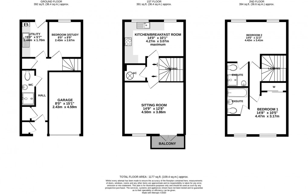 Floorplan for Couture Grove, Street, Somerset