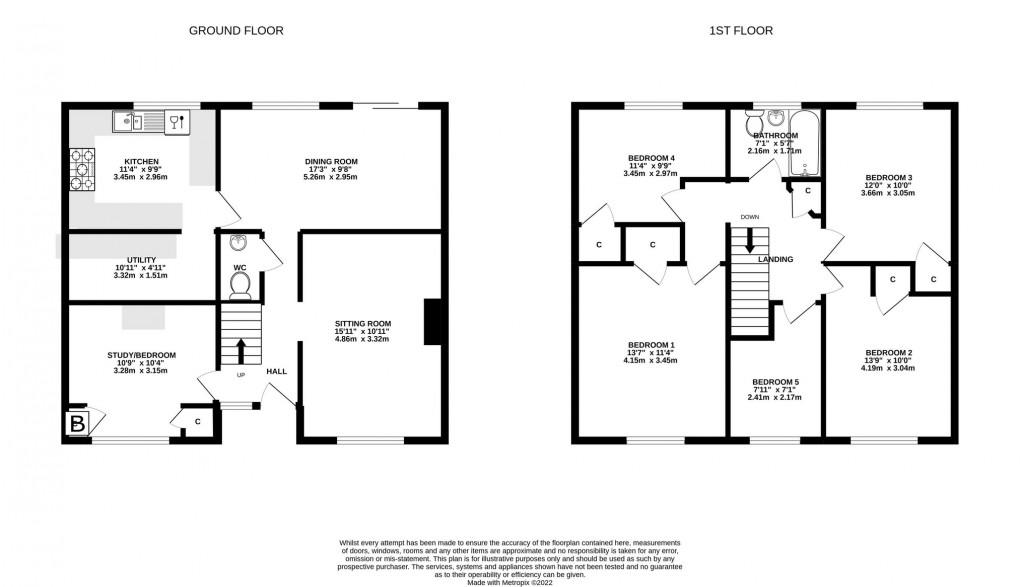 Floorplan for The Batch, Ashcott