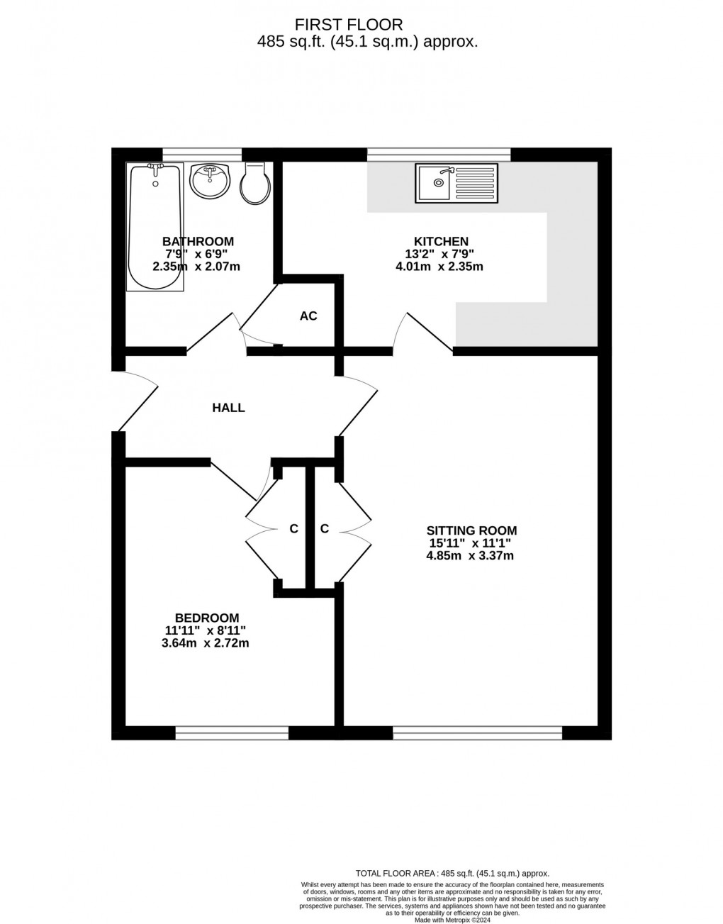 Floorplan for Houlgate Way, Axbridge, Somerset