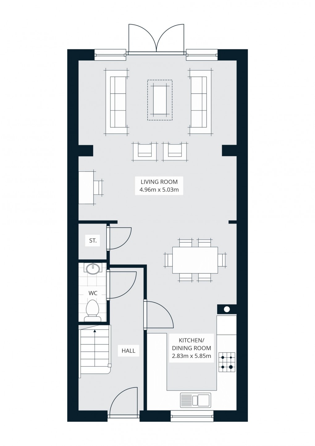 Floorplan for Mansfield Way, Baltonsborough, Glastonbury, Somerset