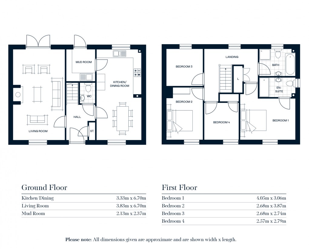 Floorplan for Bishops Drive, Baltonsborough