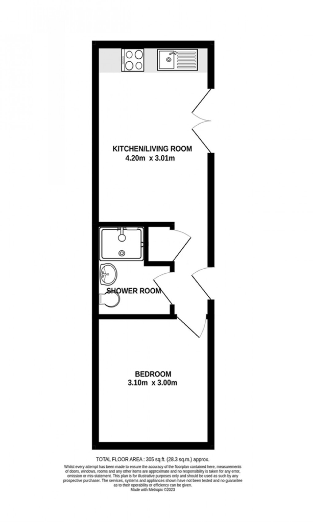 Floorplan for The Workshop, Sutton Road, Somerton, Somerset