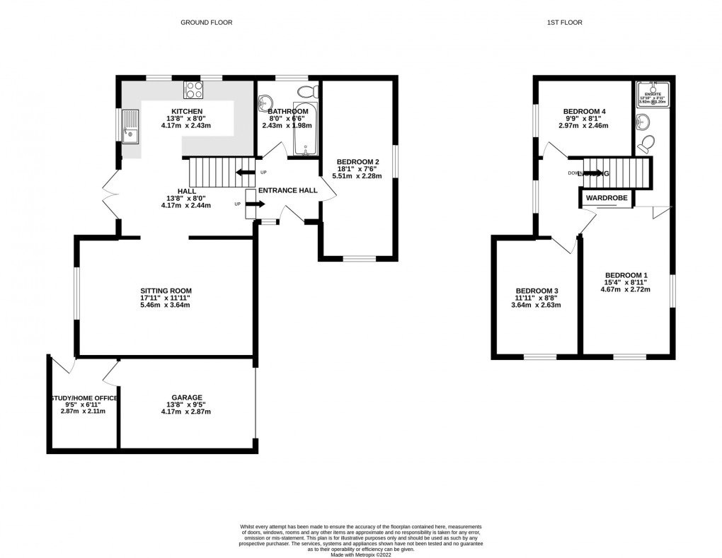 Floorplan for Austin Road, Glastonbury, Somerset