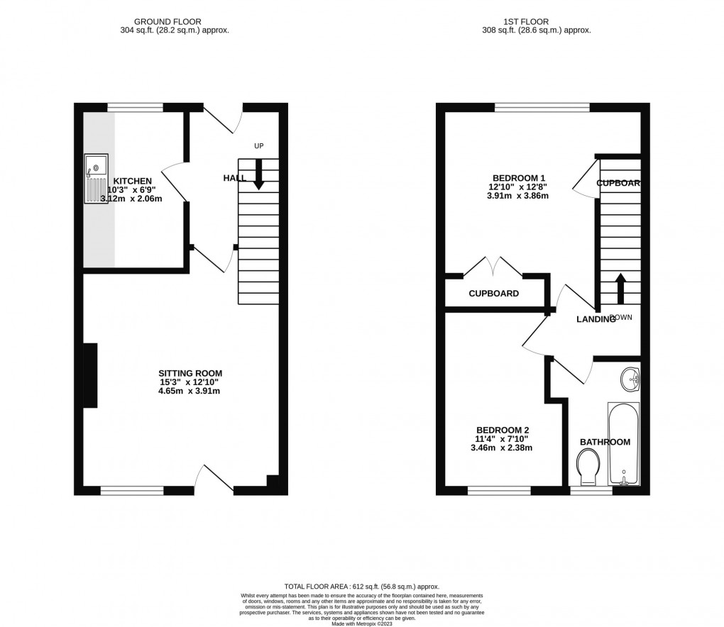 Floorplan for Antler Close, GLASTONBURY