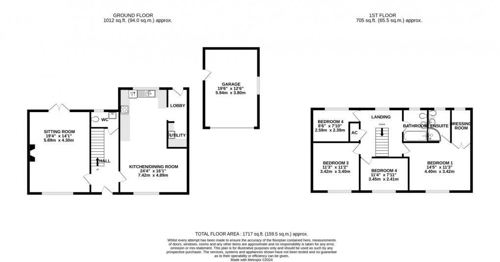 Floorplan for The Orchards, Meare