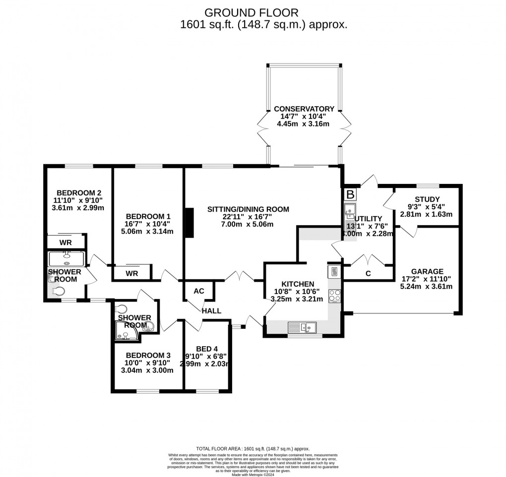 Floorplan for Archbishop Close, Baltonsborough, Glastonbury, Somerset