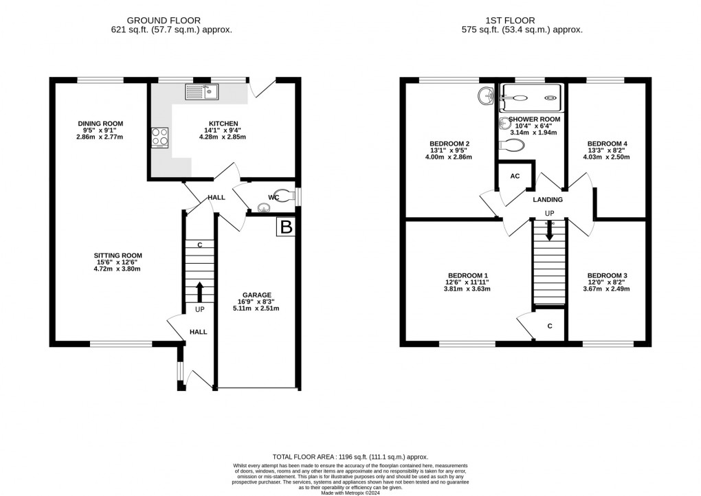 Floorplan for Abbey Meads, Glastonbury