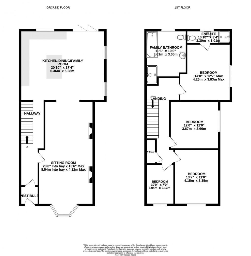 Floorplan for Hillthorn Street Road, Glastonbury, Somerset