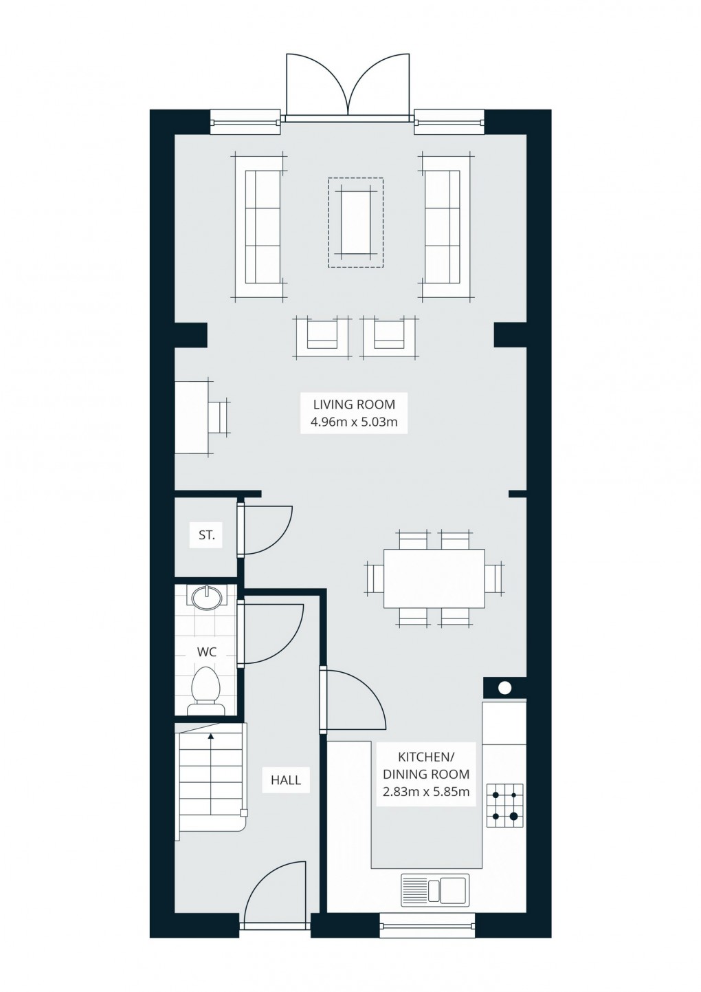 Floorplan for Mansfield Way, Baltonsborough