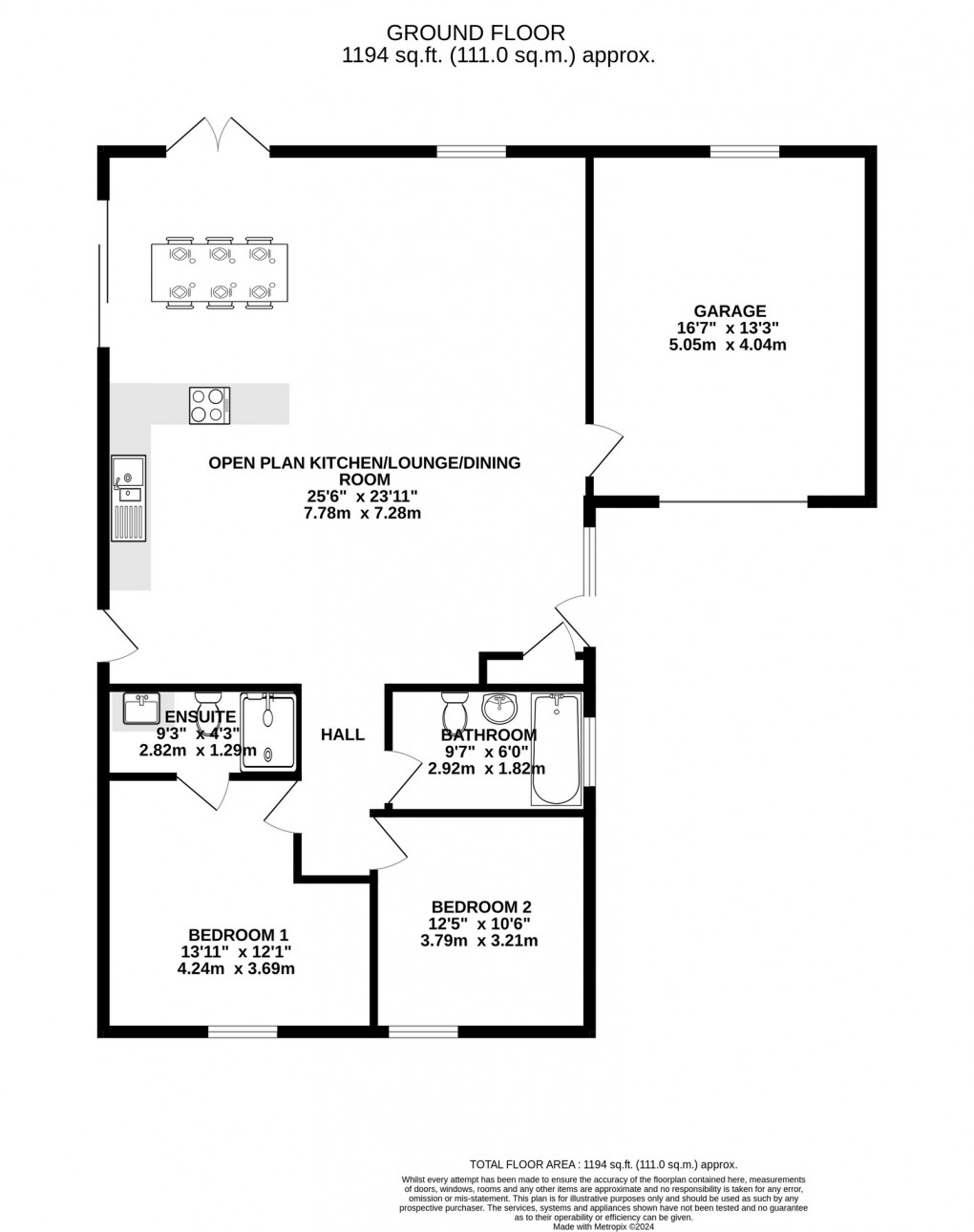 Floorplan for Tuckers Lane, Baltonsborough