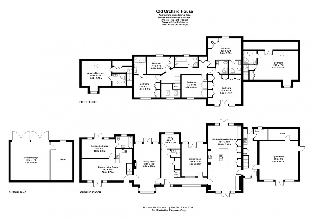 Floorplan for Southtown, West Pennard, Nr.Glastonbury