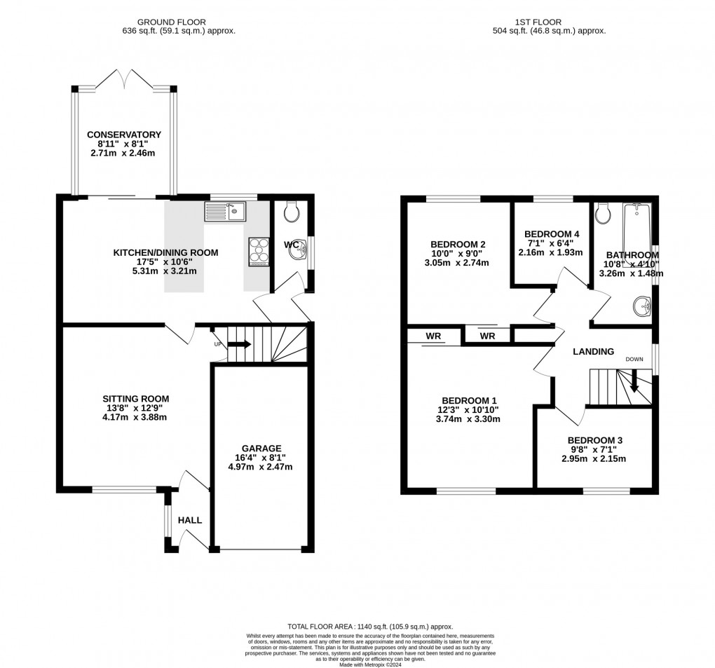 Floorplan for Downs Orchard, Meare