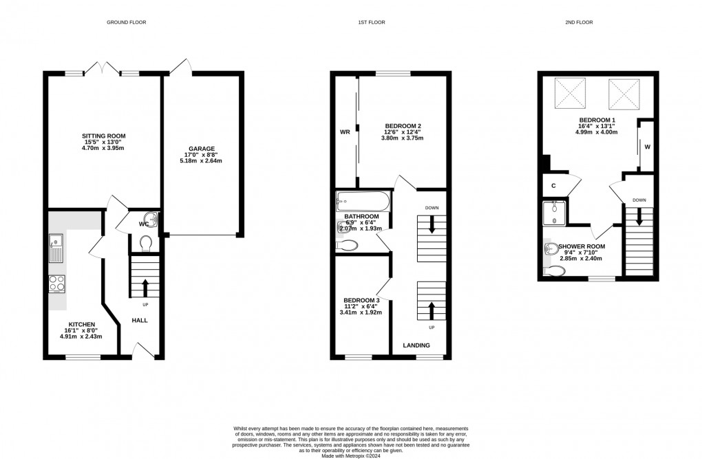 Floorplan for Sharpham Road, Glastonbury