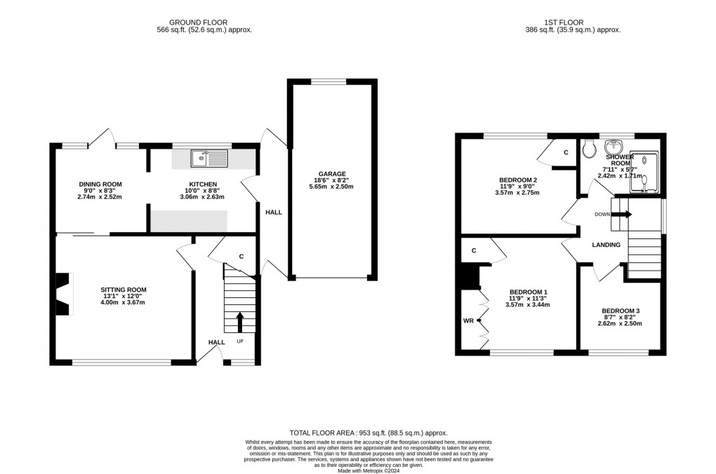 Floorplan for Austin Road, Glastonbury