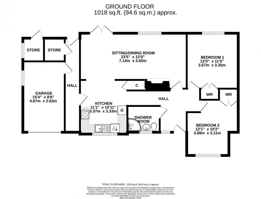 Floorplan for St Marys Road, Meare