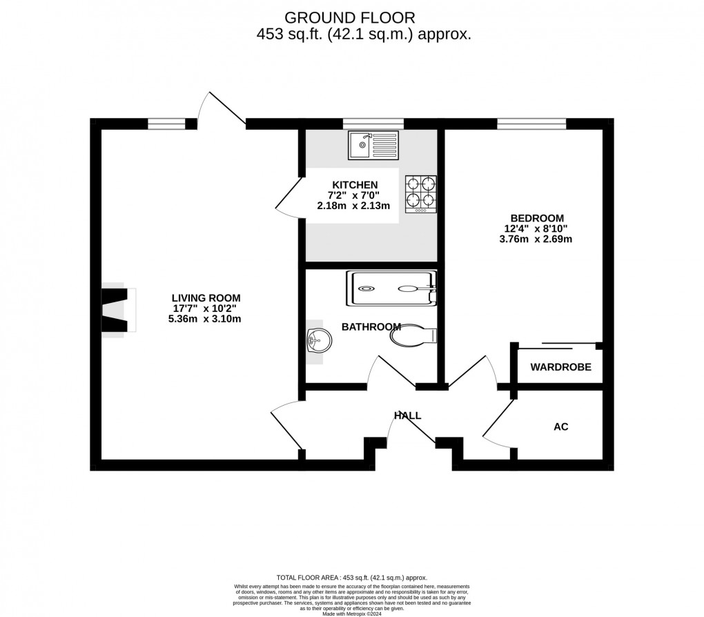 Floorplan for Cavendish Lodge, Magdalene Street, Glastonbury