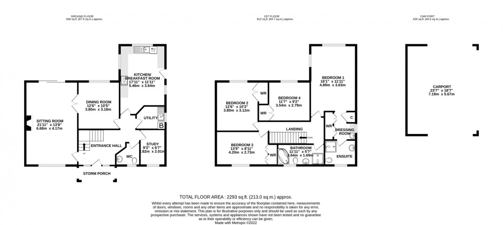 Floorplan for Glastonbury Road, Meare