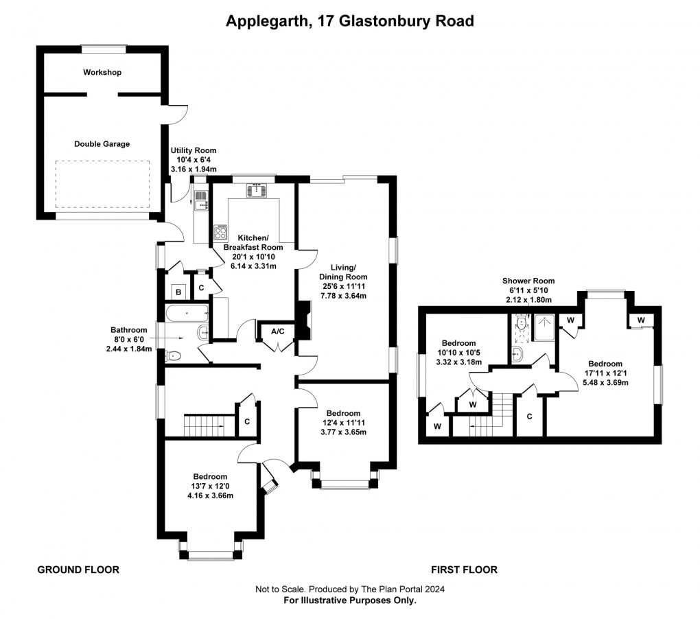 Floorplan for Glastonbury Road, Meare