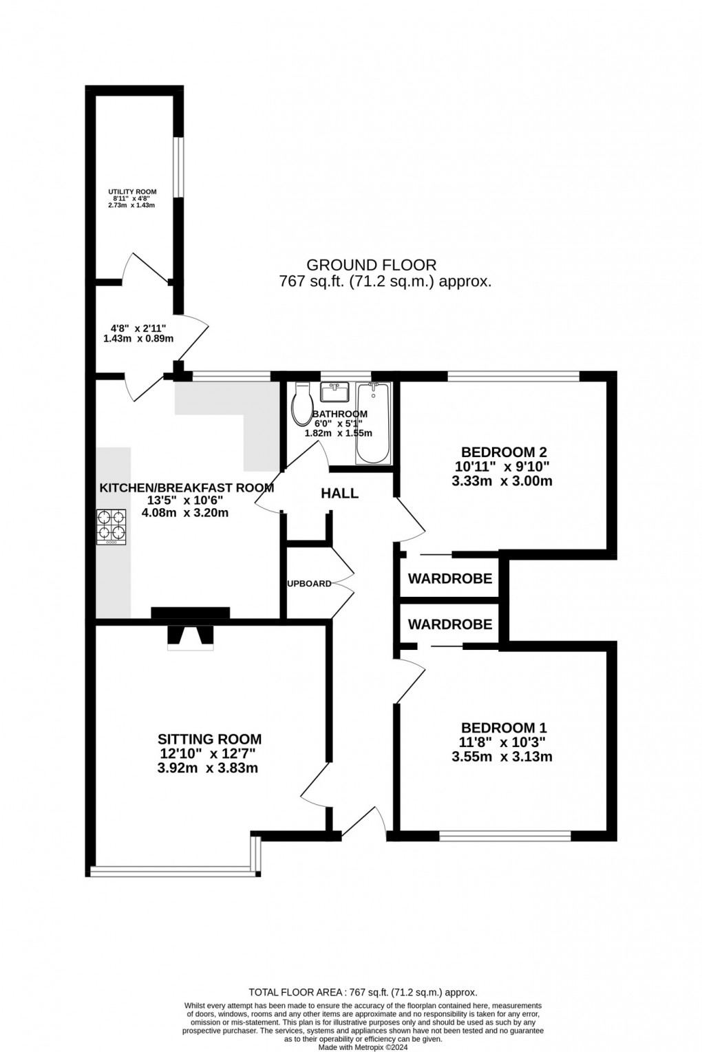 Floorplan for Selwood Road, Glastonbury