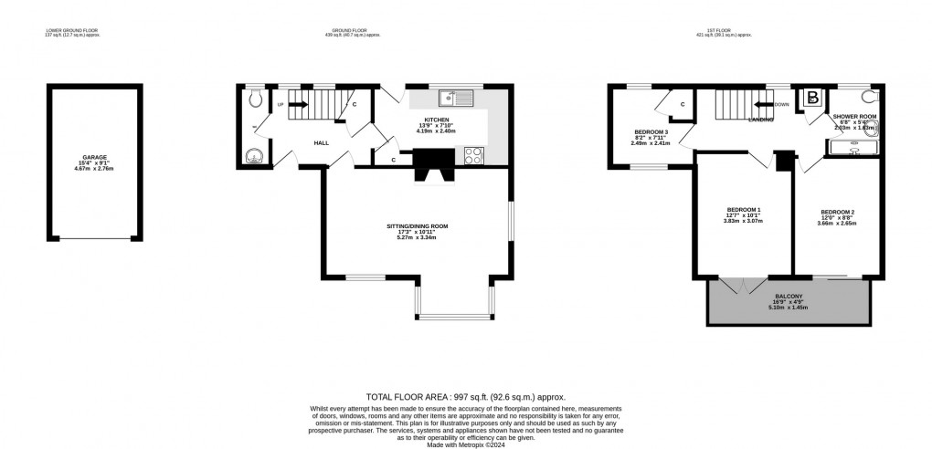 Floorplan for Hamlyn Road, Glastonbury, Somerset