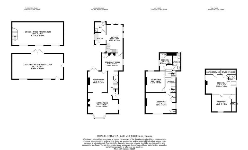 Floorplan for Benedict Street, Glastonbury, Somerset