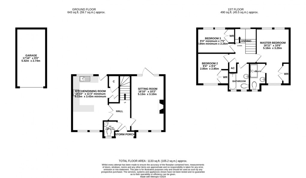 Floorplan for Stag Way, Glastonbury