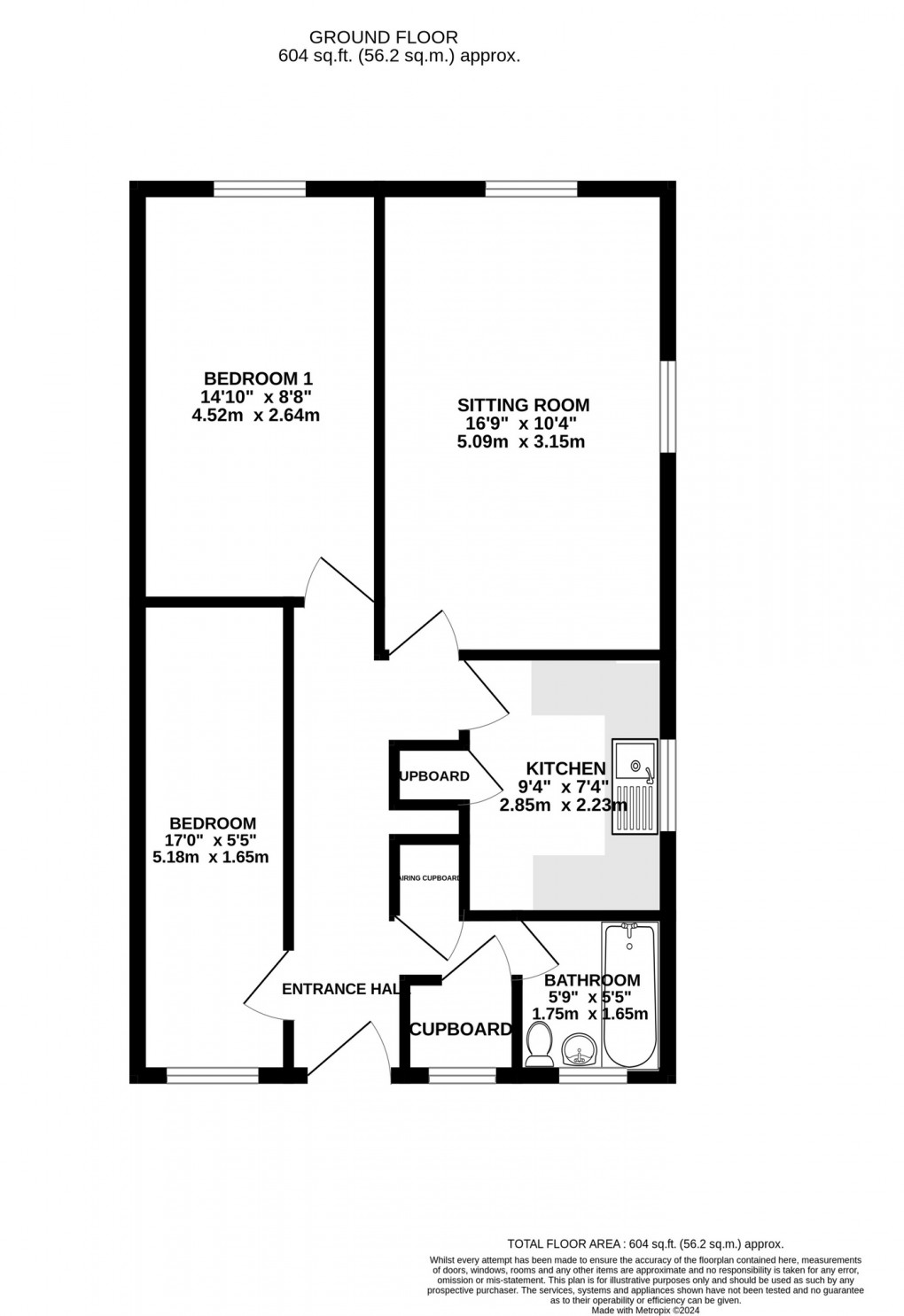 Floorplan for Dunford Terrace, Baltonsborough