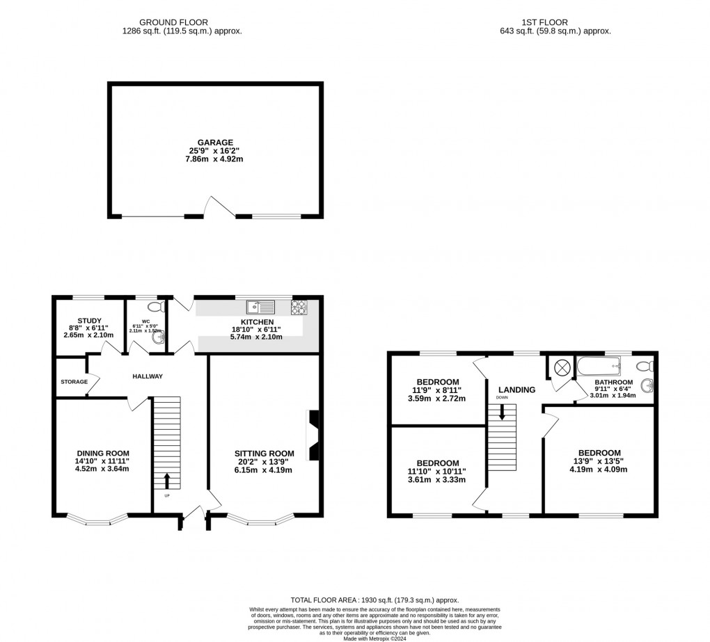 Floorplan for Compton Dundon