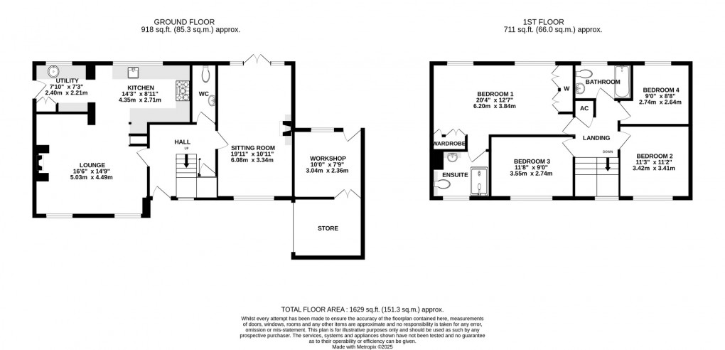 Floorplan for Peddles Lane, Charlton Mackrell