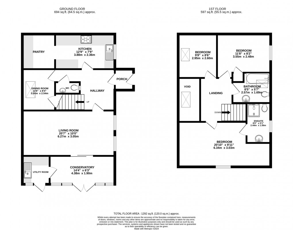 Floorplan for Bow Street, Langport