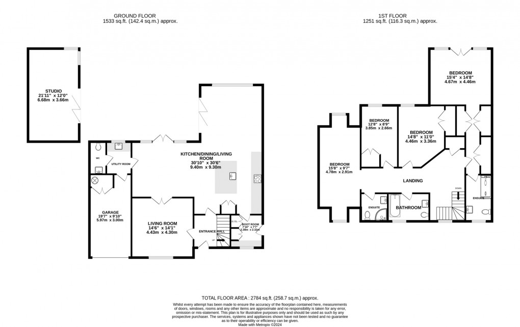 Floorplan for Broadway Road, Charlton Adam