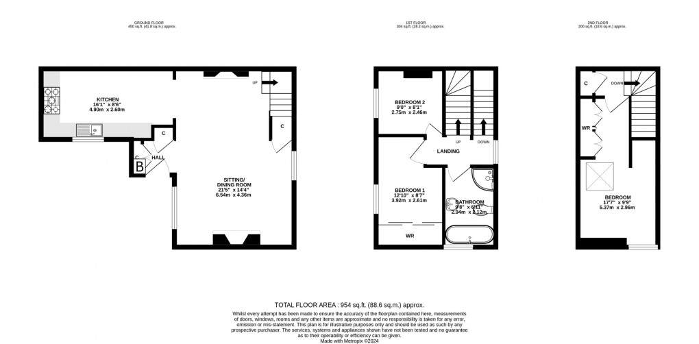 Floorplan for Queen Street, Keinton Mandeville