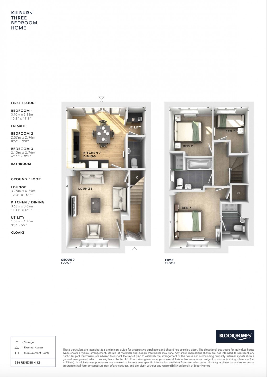 Floorplan for Somerton