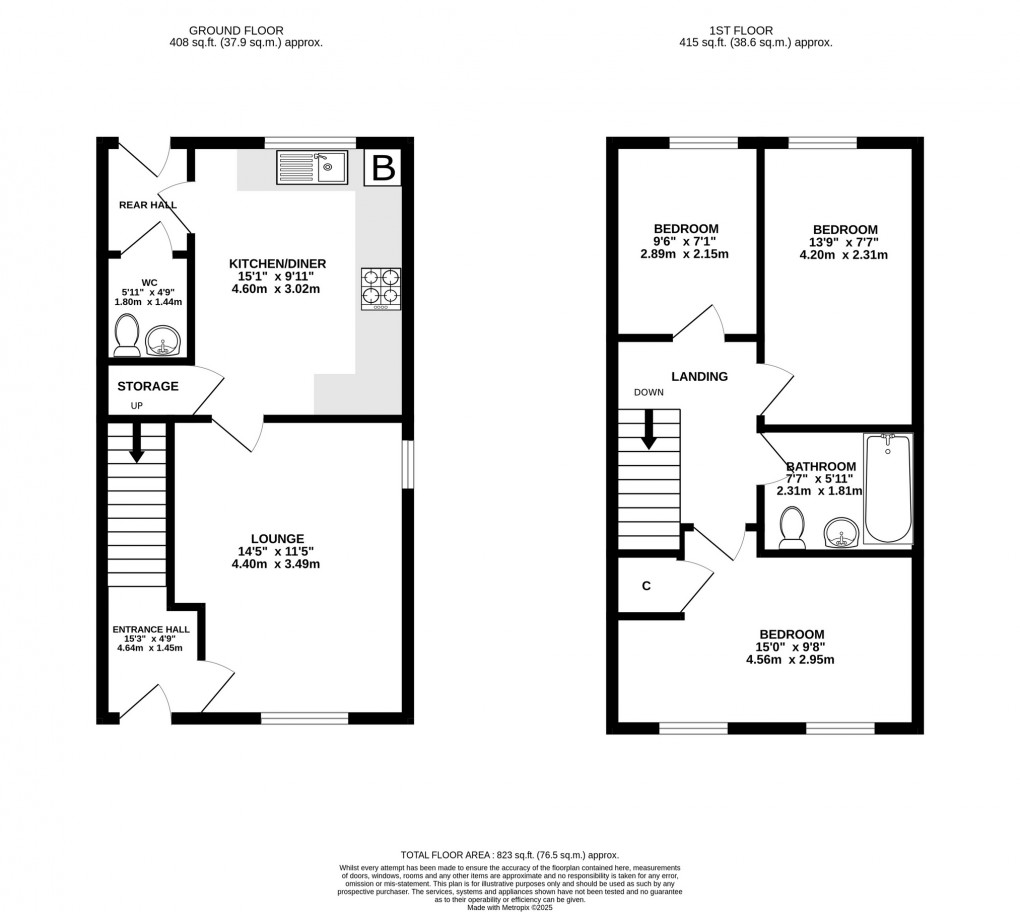 Floorplan for Poppy Road, Somerton