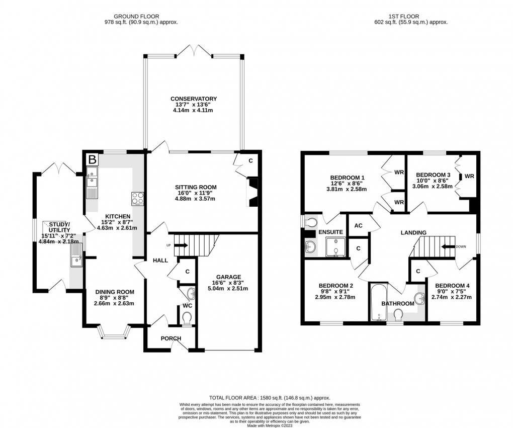 Floorplan for South Horrington (Close to Wells Golf Course)