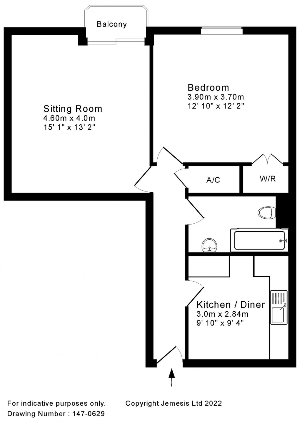 Floorplan for Woodbury Avenue, Wells