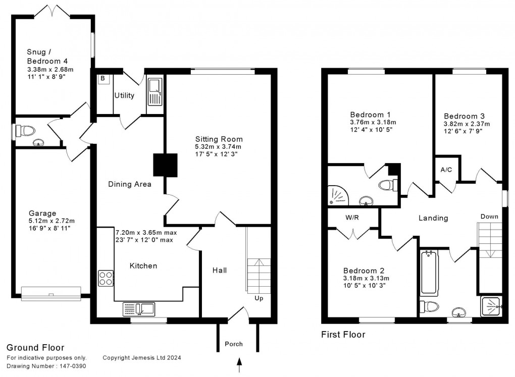 Floorplan for Coxley, Nr Wells