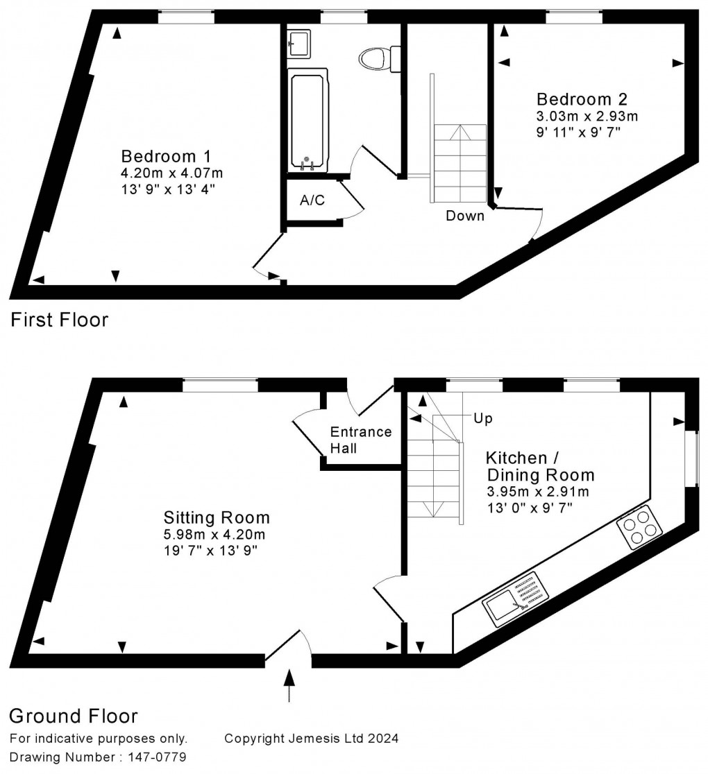 Floorplan for Southover, Wells, Somerset