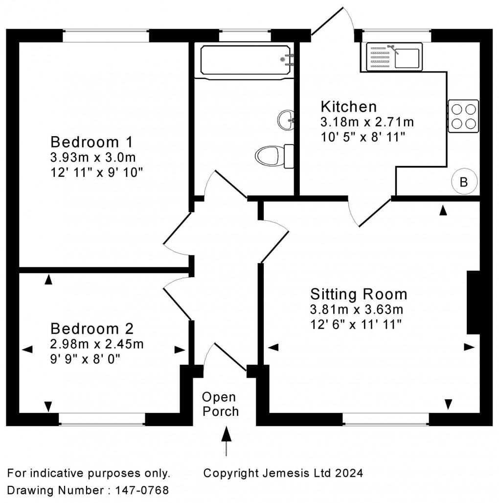 Floorplan for Millers Gardens, Wells