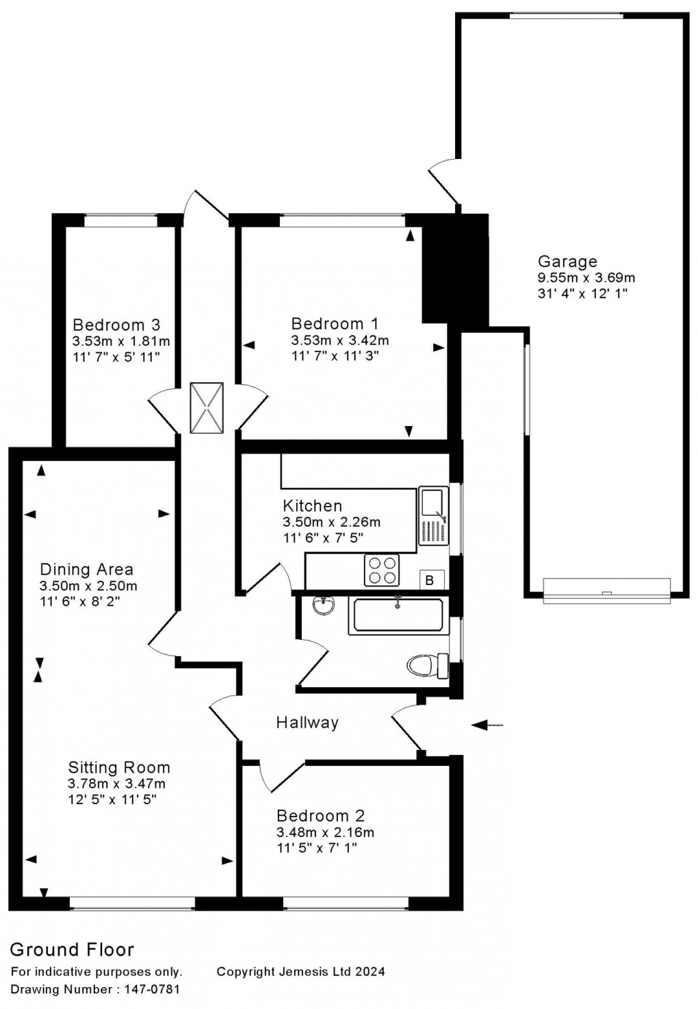 Floorplan for Kings Road, Wells