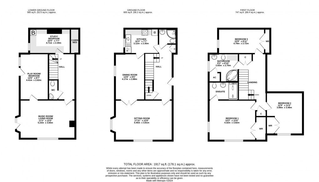 Floorplan for South Horrington, Wells