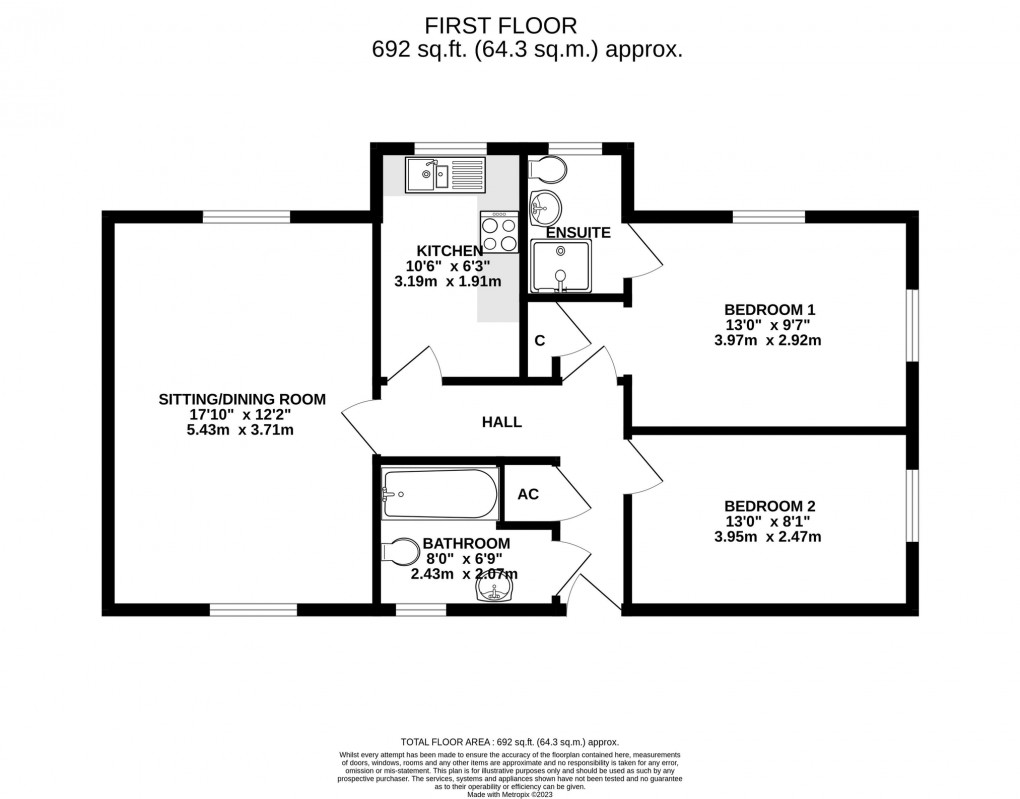 Floorplan for Sheldon Mill, Wells