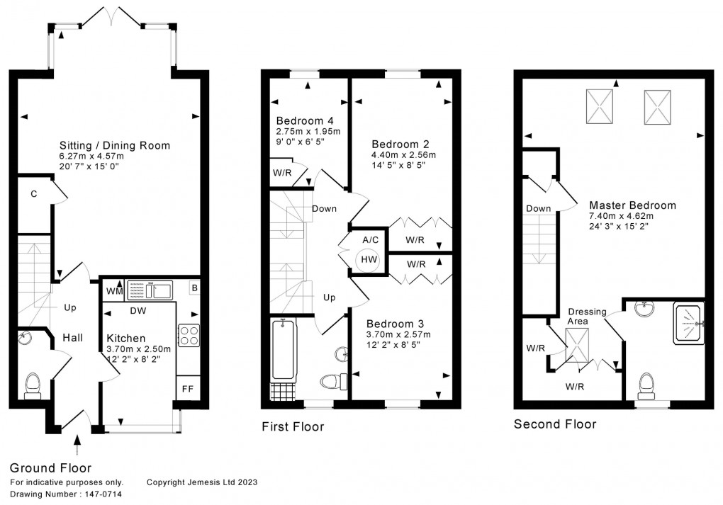 Floorplan for Wells - Easy, easy, level walk into the city centre