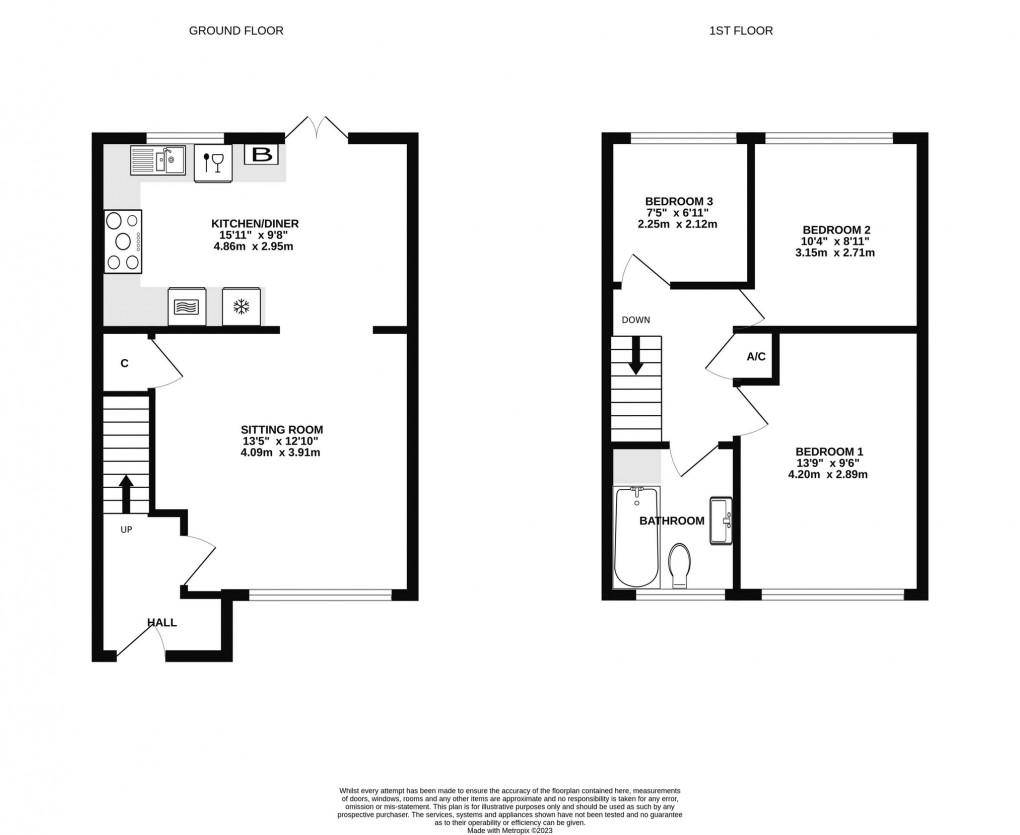 Floorplan for Keward Close, Wells