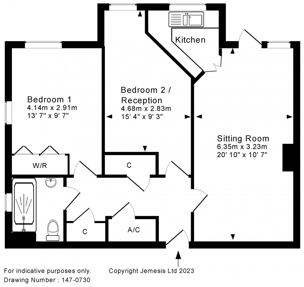 Floorplan for Milton Lane, Wells