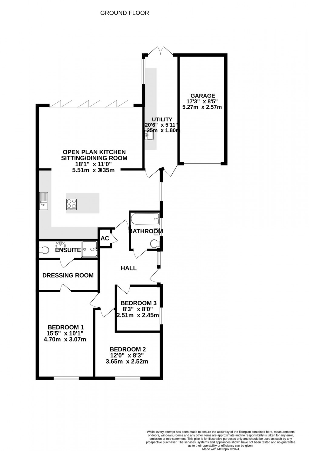 Floorplan for Preywater Road, Wookey