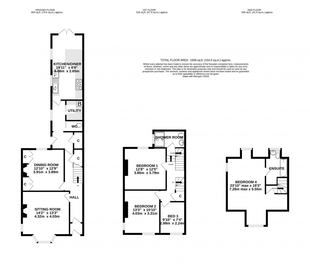 Floorplan for Bath Road, Wells