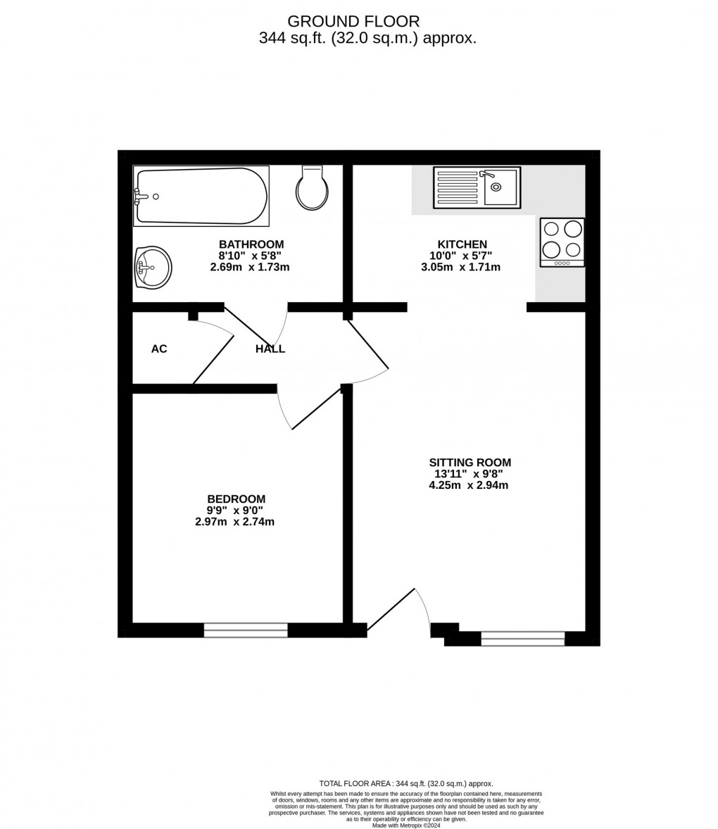 Floorplan for York Mews, Shepton Mallet, Somerset