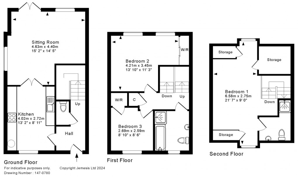 Floorplan for Clarks Meadow, Shepton Mallet, Somerset