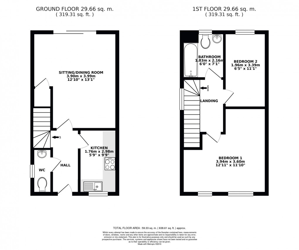 Floorplan for Maesdown Road, Evercreech